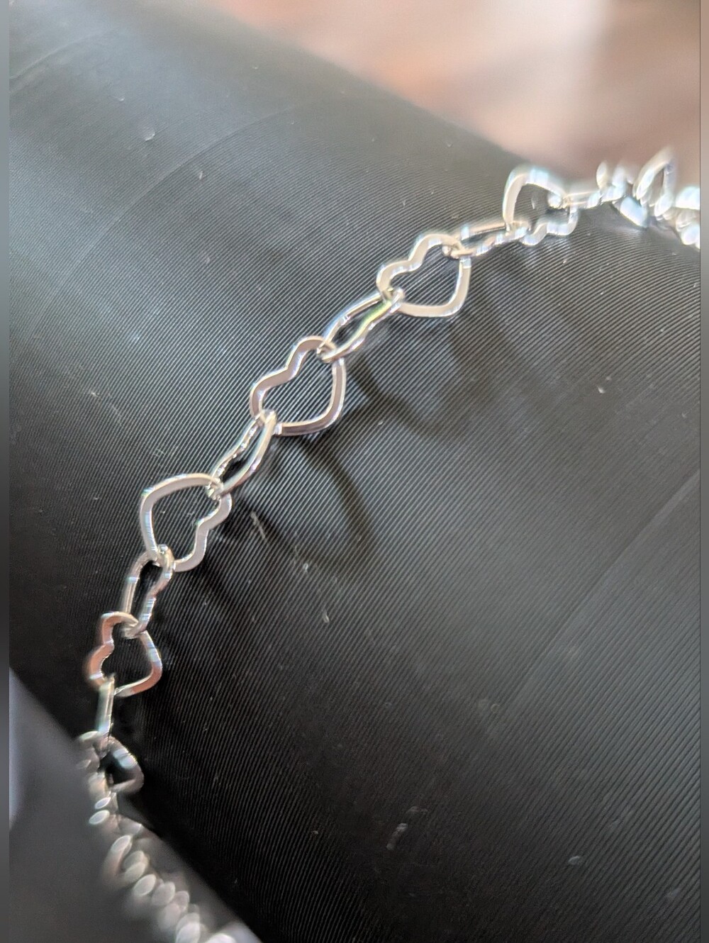 Classic Silver Heart Chain Bracelet - Silver